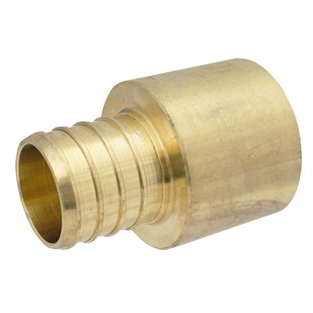 APOLLO PEX 1 in. Brass PEX Barb x 1 in. Female Copper Sweat Adapter APXFSA11